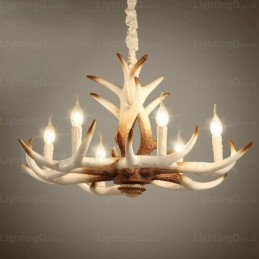 6 Light Vintage Retro Chandelier