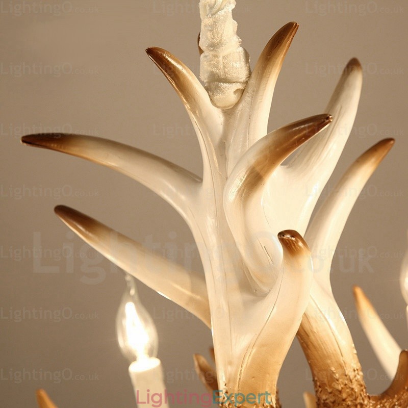 6 Light Vintage Retro Chandelier