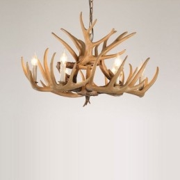 6 Light Vintage Retro Chandelier