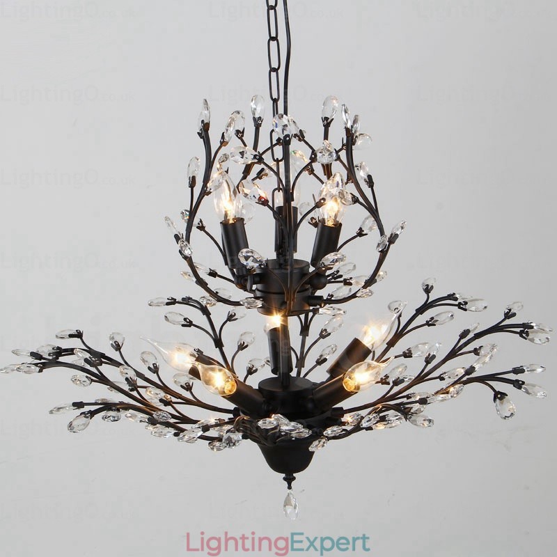 8 Light Country Rustic Chandelier