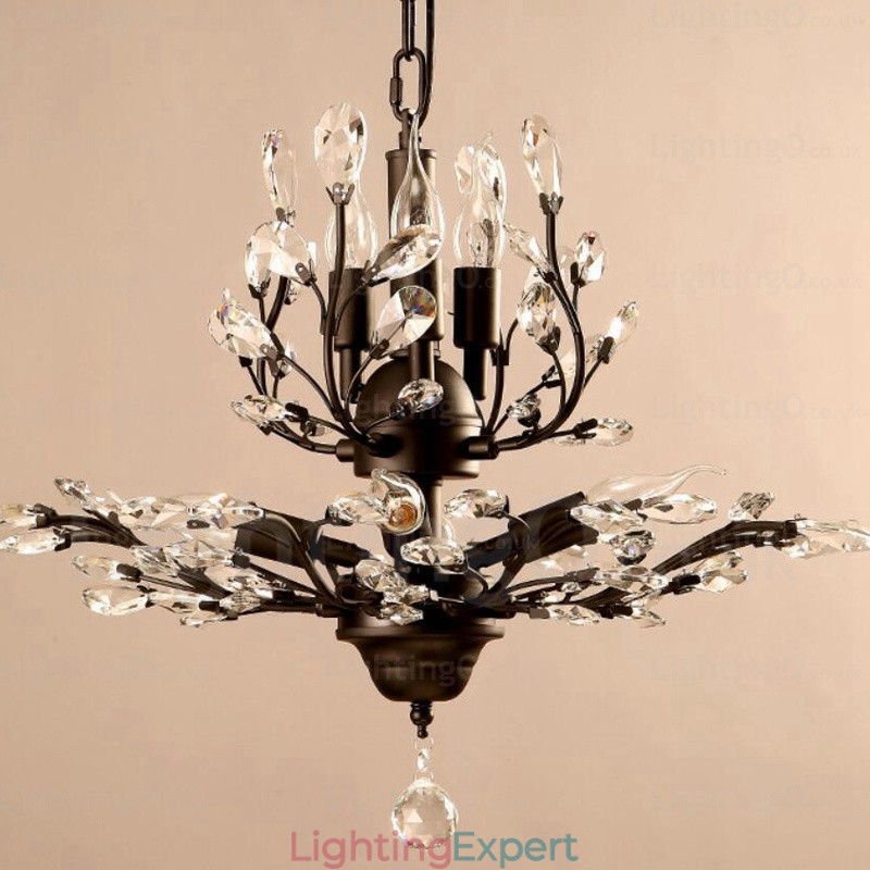 8 Light Country Rustic Chandelier