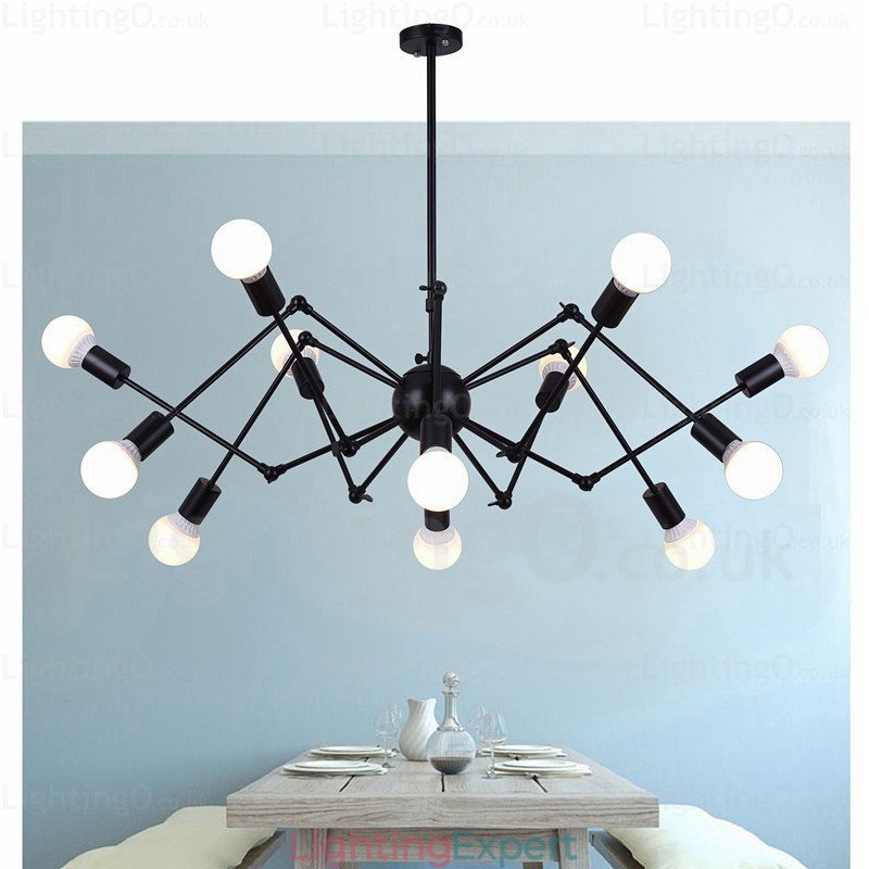 12 Light Vintage Retro Chandelier Shops