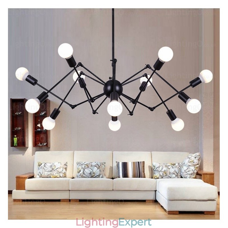 12 Light Vintage Retro Chandelier Shops