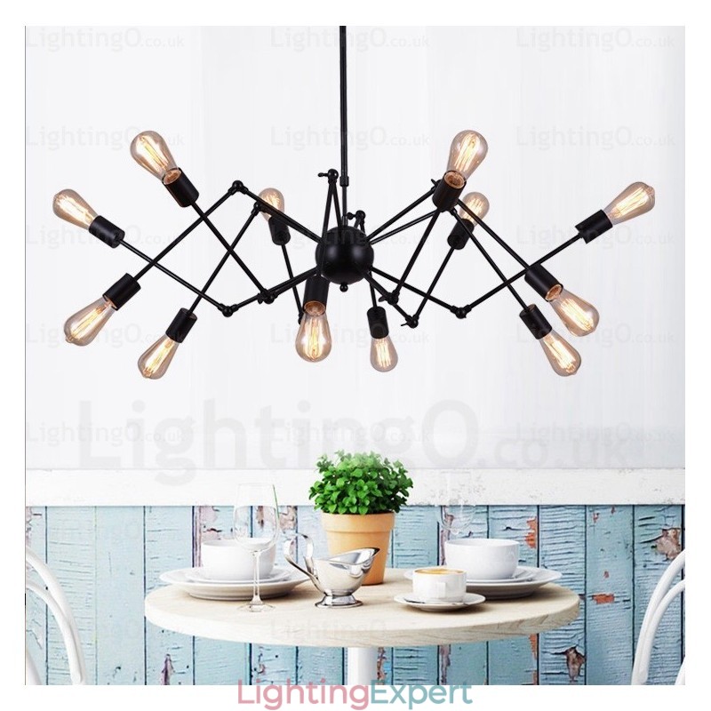 12 Light Vintage Retro Chandelier Shops