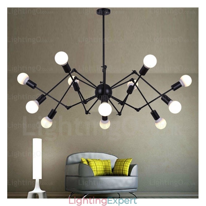 12 Light Vintage Retro Chandelier Shops