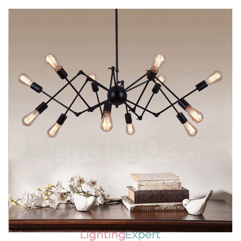 12 Light Vintage Retro Chandelier Shops