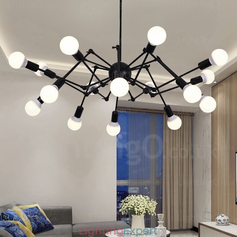 12 Light Vintage Retro Chandelier Shops