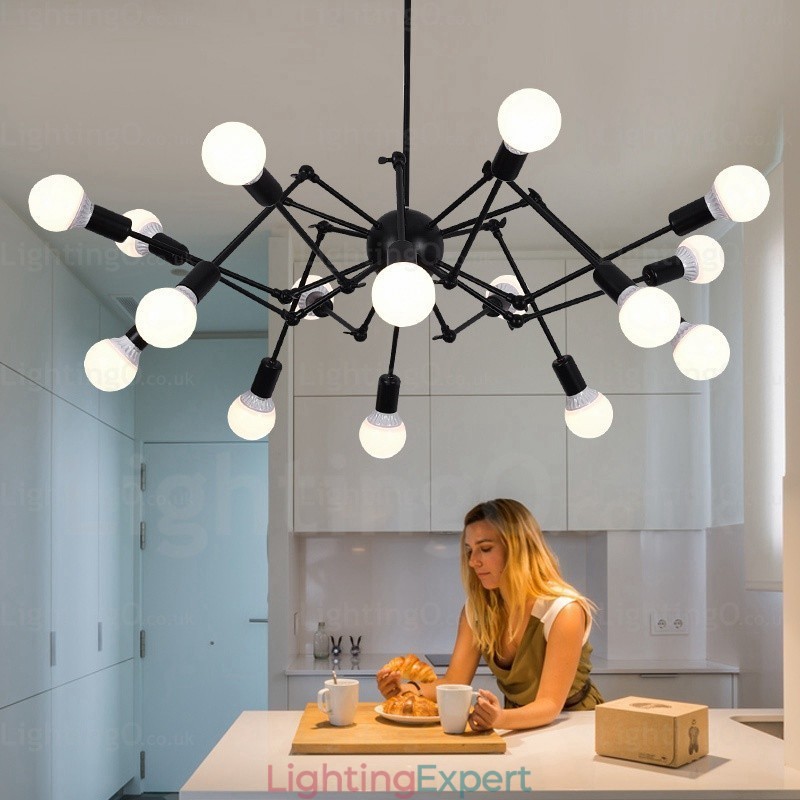 12 Light Vintage Retro Chandelier Shops