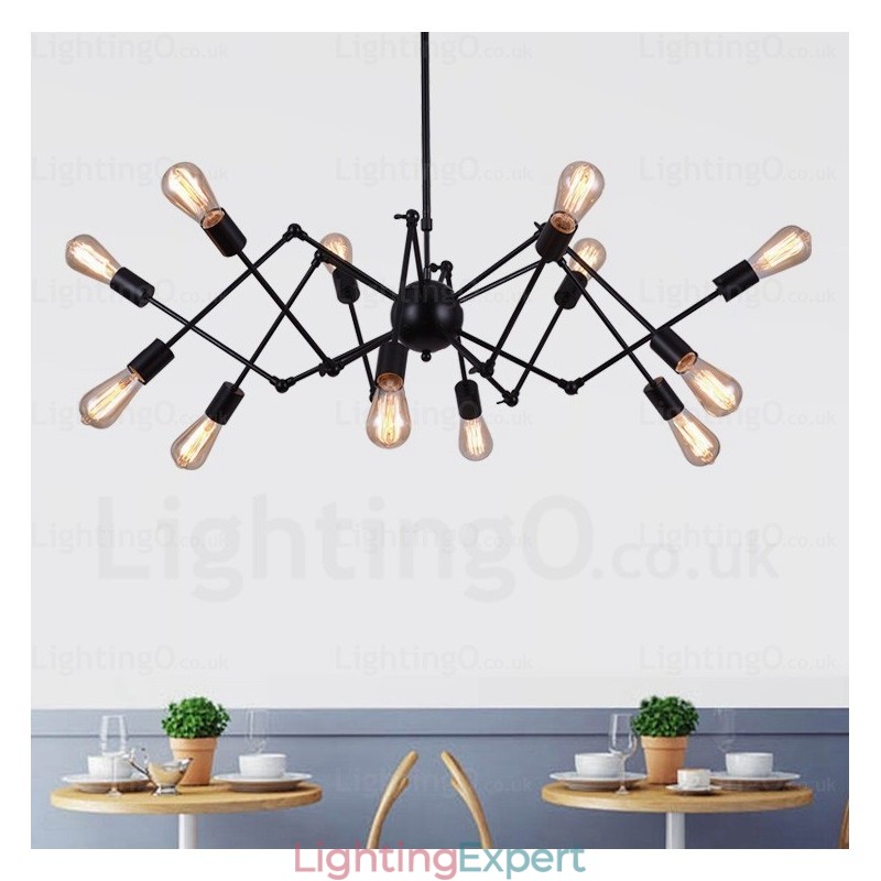 12 Light Vintage Retro Chandelier Shops