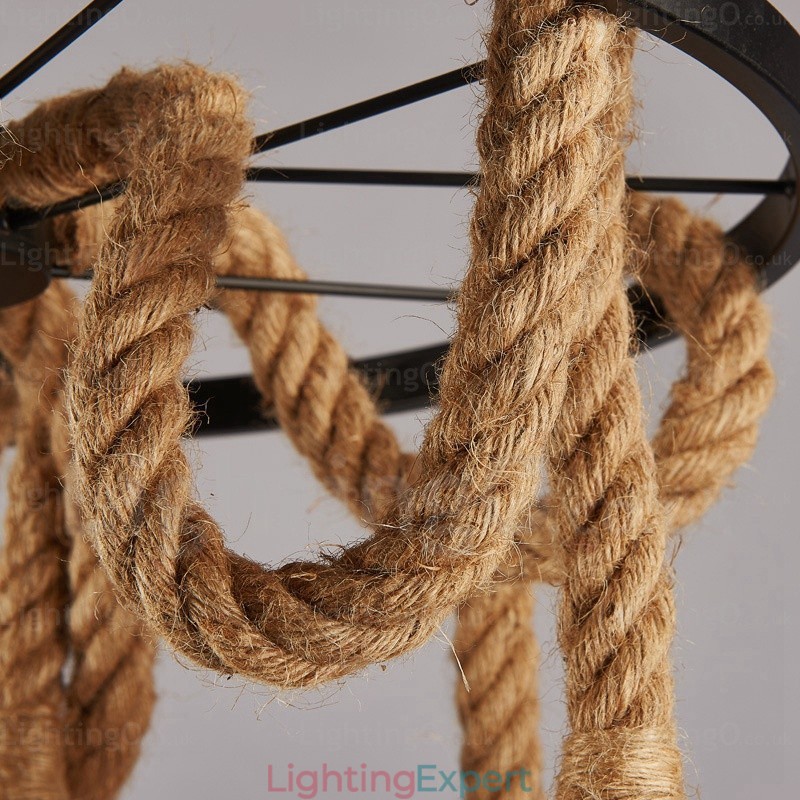 6 Light Vintage Retro Pendant Light