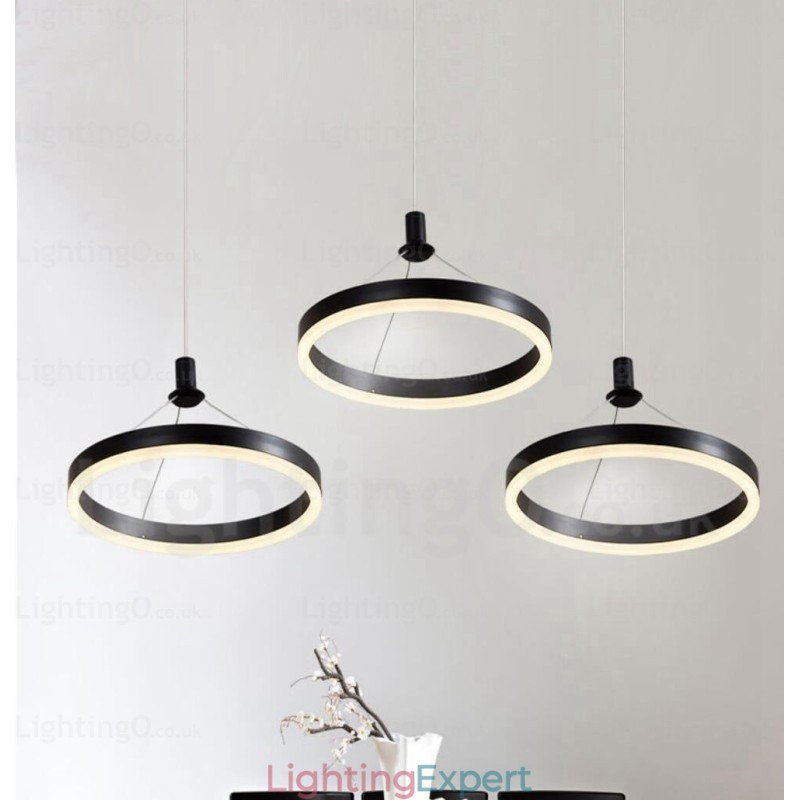 1 Light Modern Contemporary Pendant Light with Acrylic Shade
