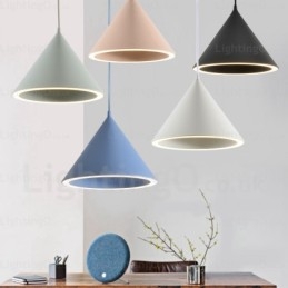 1 Light Modern Contemporary Nordic Pendant Light with Acrylic Shade
