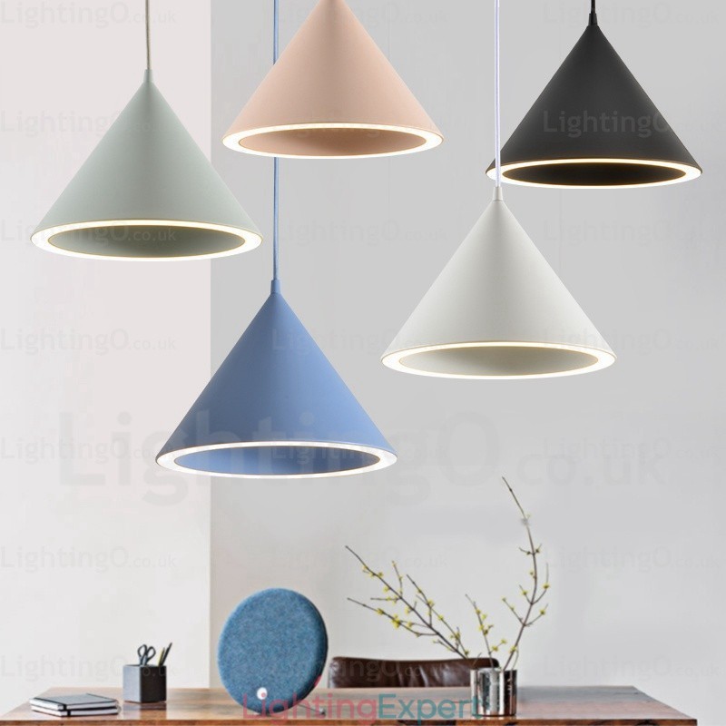 1 Light Modern Contemporary Nordic Pendant Light with Acrylic Shade