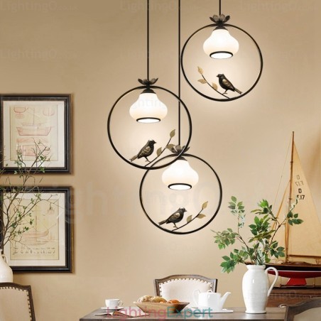 1 Light Country Rustic Rural Pendant Light with Glass Shade 1 Light Country Rustic Rural Pendant Light with Glass Shade