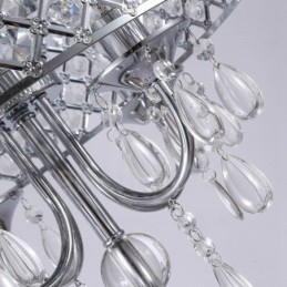 1 Light Modern Contemporary Pendant Light with Crystal Shade