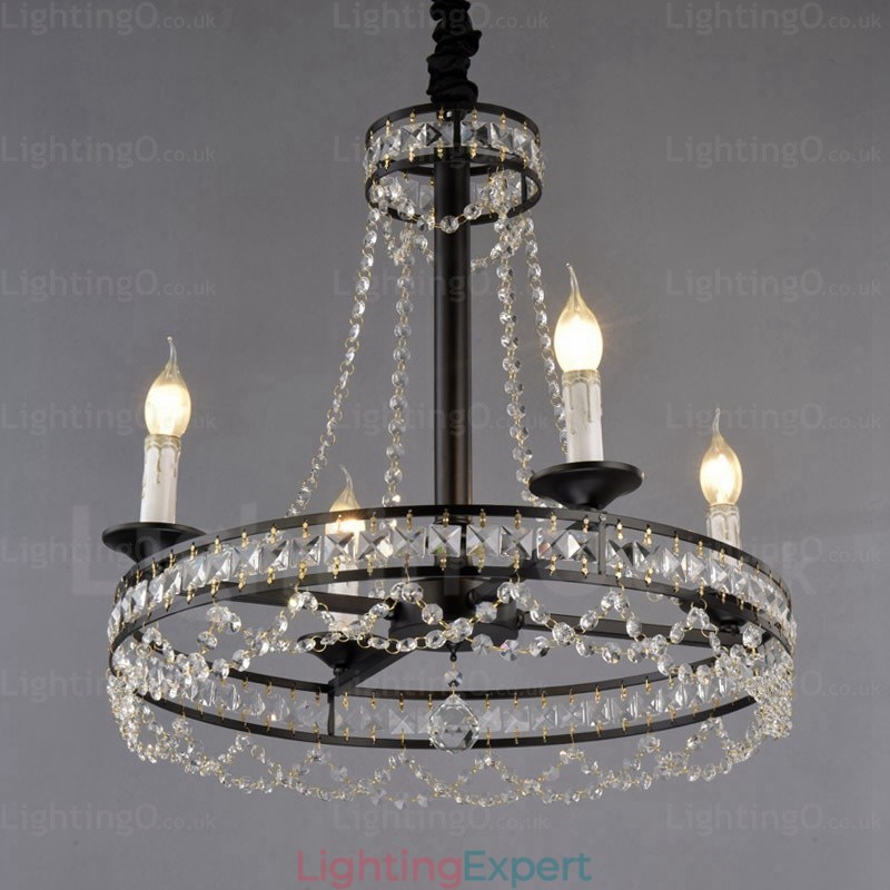 4 Light Country Rustic Pendant Light