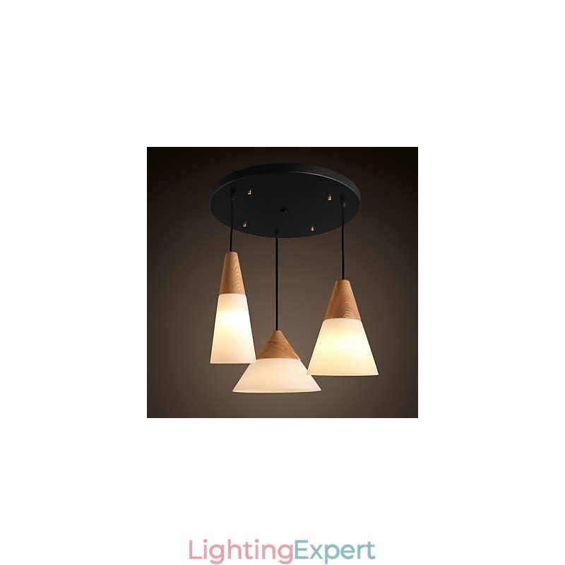 Chandelier Mini Style Modern Contemporary Metal 3 Light Pendant Light