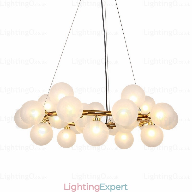 25 Light Nordic Pendant Light with Glass Shade