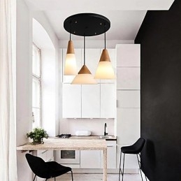 Chandelier Mini Style Modern Contemporary Metal 3 Light Pendant Light