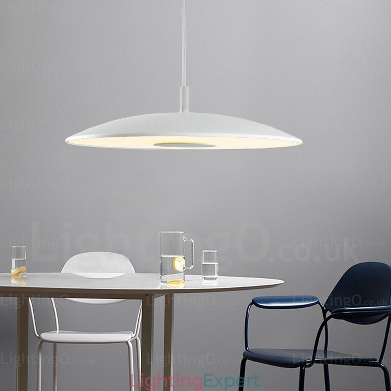 1 Light Modern Contemporary Pendant Light with Glass Shade