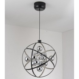 Diameter 50CM 80CM Vintage Globe Chandelier Rusty Colour Pendant Light
