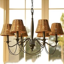 Rustic Lodge Electroplated Chandelier