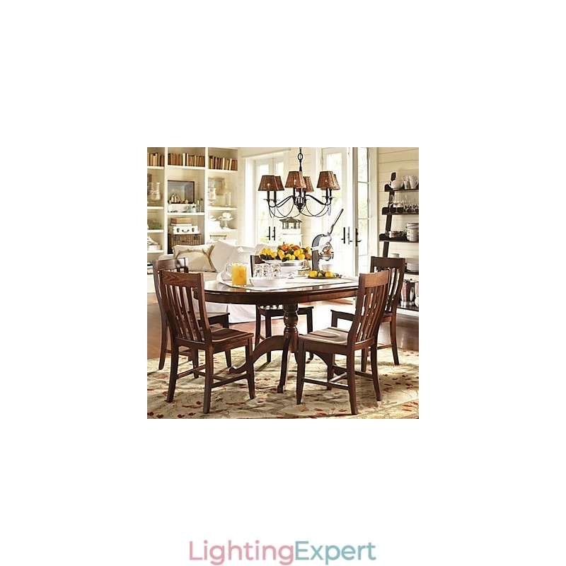 Rustic Lodge Electroplated Chandelier