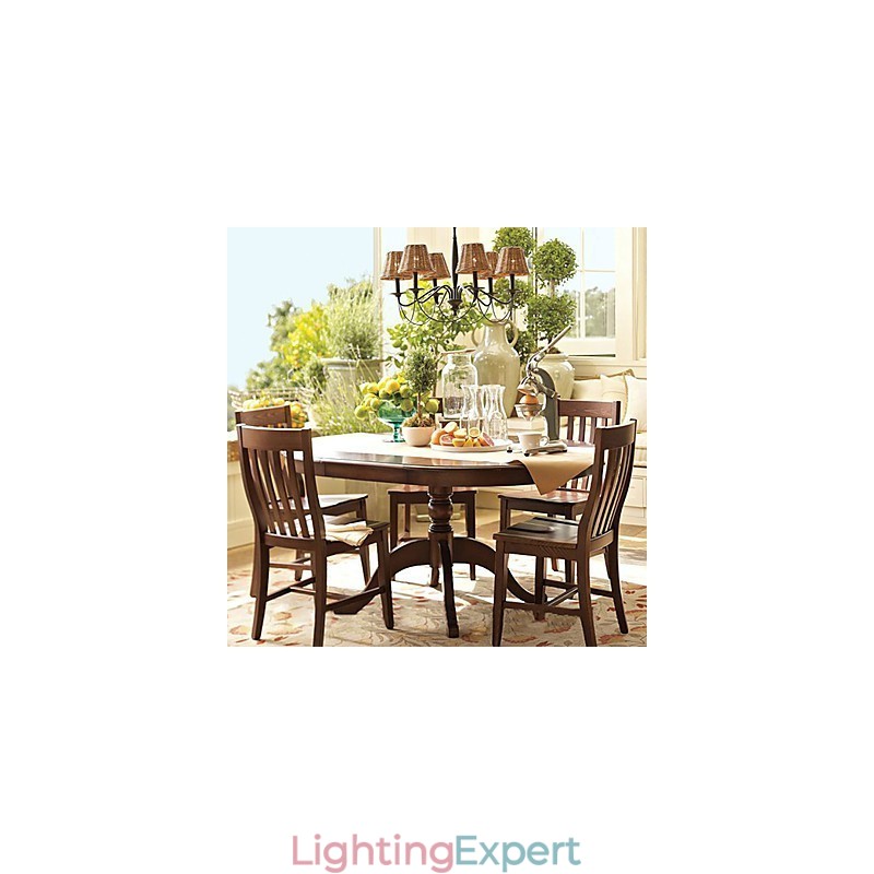 Rustic Lodge Electroplated Chandelier