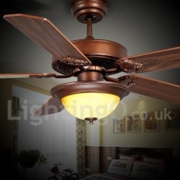 48" 52" Country Retro Rustic Lodge Vintage Ceiling Fan