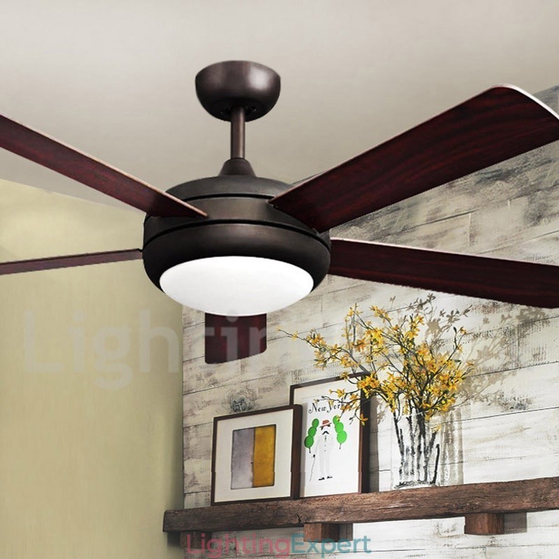 52" European Style Vintage Ceiling Fan