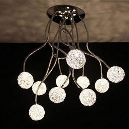 Simple Iron Ceiling Round Iron Creative lamp lamp Aluminum Wire lamp