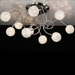 Simple Iron Ceiling Round Iron Creative lamp lamp Aluminum Wire lamp