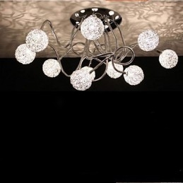Simple Iron Ceiling Round Iron Creative lamp lamp Aluminum Wire lamp