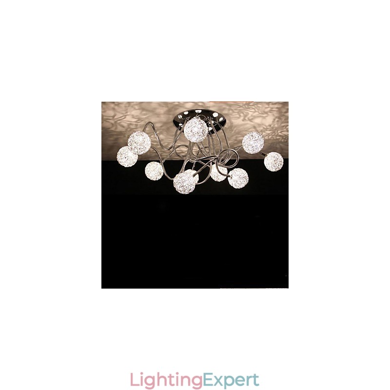 Simple Iron Ceiling Round Iron Creative lamp lamp Aluminum Wire lamp