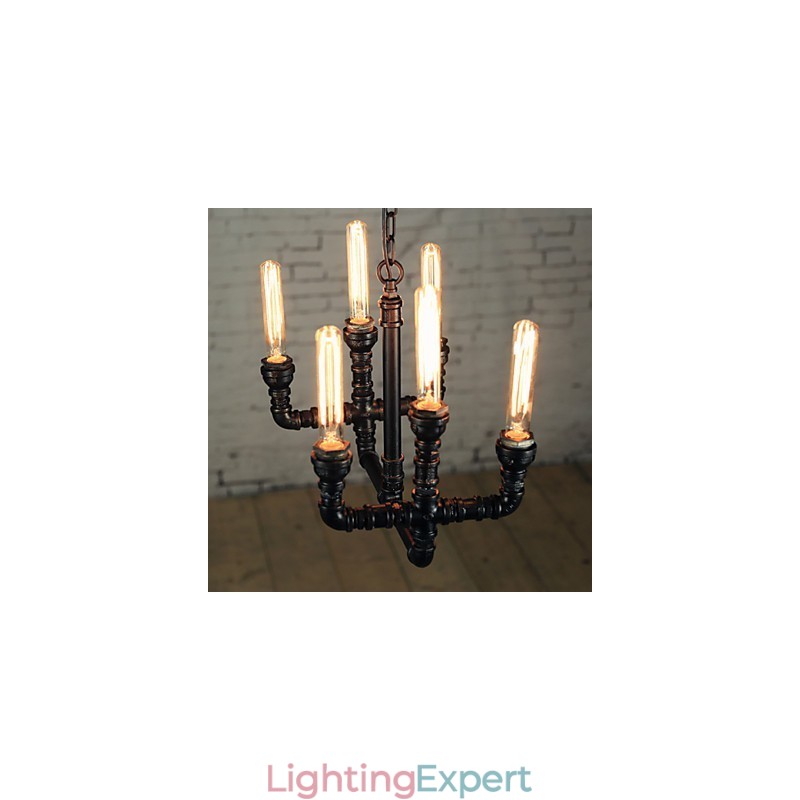 Chandelier Mini Style Rustic Lodge Retro Metal