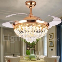 42" European Style Modern Contemporary Ceiling Fan