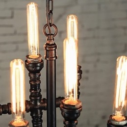 Chandelier Mini Style Rustic Lodge Retro Metal