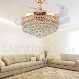 42" European Style Modern Contemporary Ceiling Fan
