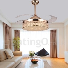 42" European Style Modern Contemporary Ceiling Fan