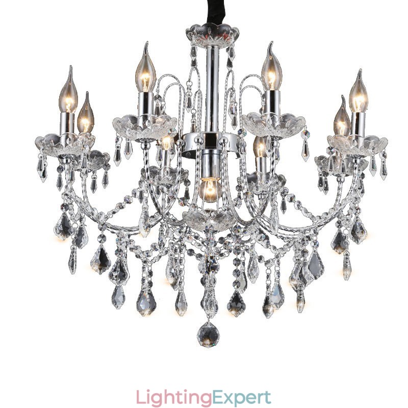 Elegant Crystal Chandelier with 9 Lights