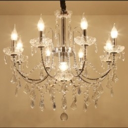 Elegant Crystal Chandelier with 9 Lights
