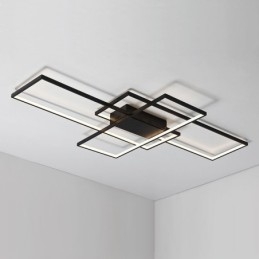 Modern Comtemporary Alumilium Painting Ceiling Light Flush Mount Wall Light with Remoter Dimmer for Living Room Bed Room Also Can Be Used As Wall Light
