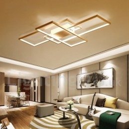 Modern Comtemporary Alumilium Painting Ceiling Light Flush Mount Wall Light with Remoter Dimmer for Living Room Bed Room Also Can Be Used As Wall Light