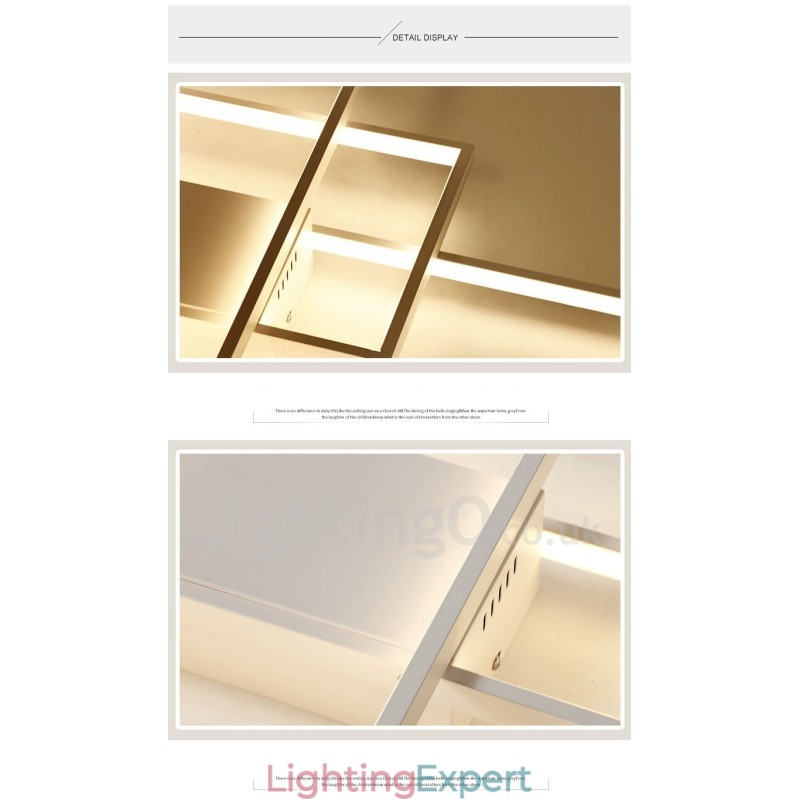 Modern Comtemporary Alumilium Painting Ceiling Light Flush Mount Wall Light with Remoter Dimmer for Living Room Bed Room Also Can Be Used As Wall Light