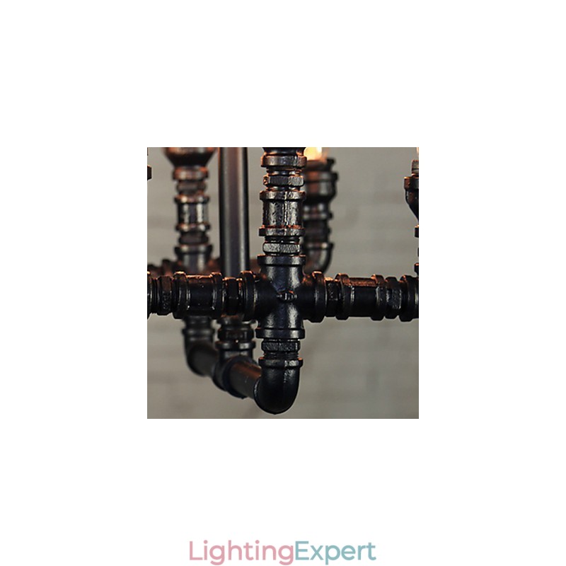 Chandelier Mini Style Rustic Lodge Retro Metal
