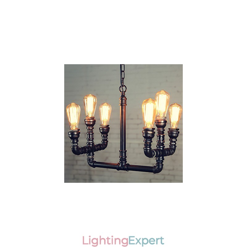 Chandelier Mini Style Rustic Lodge Retro Metal