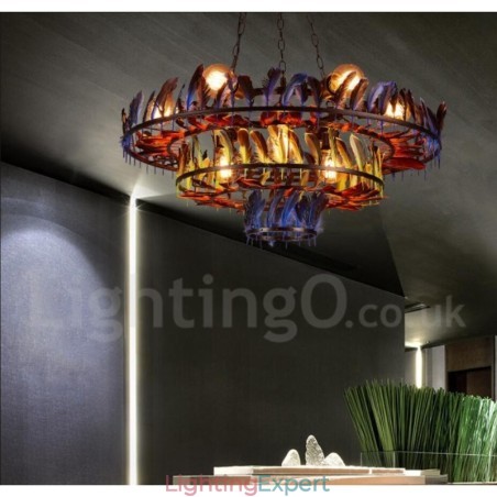 Retro Steel Lighting Store Pendant Chandelier Light