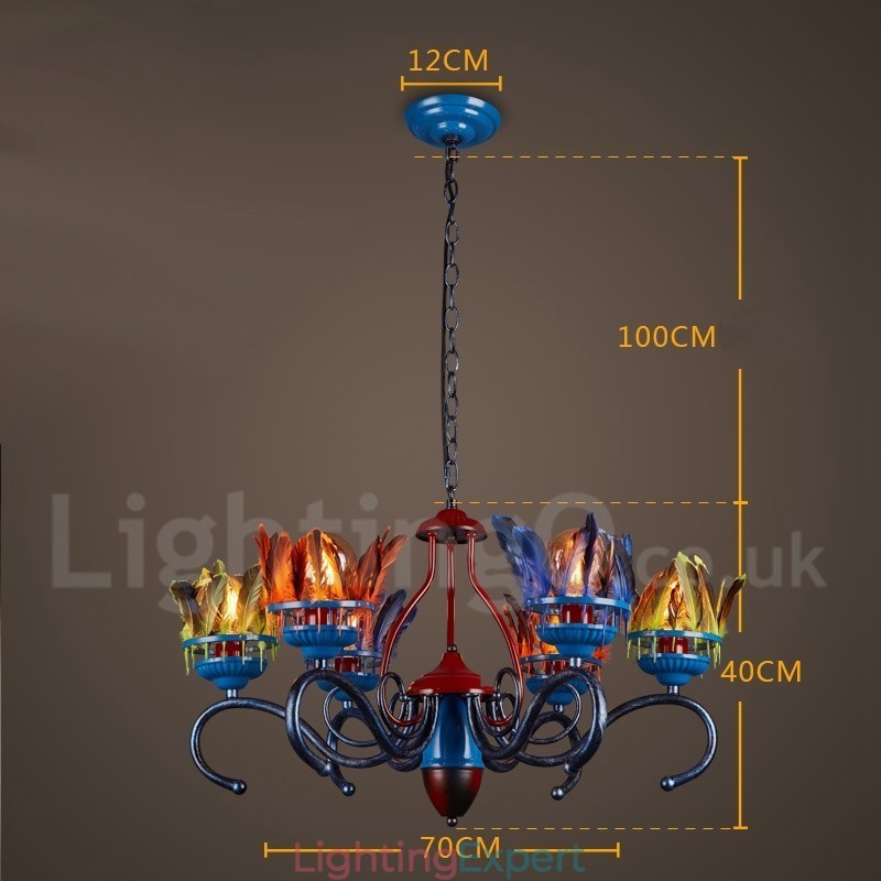 Retro Steel Lighting Store Pendant Chandelier Light