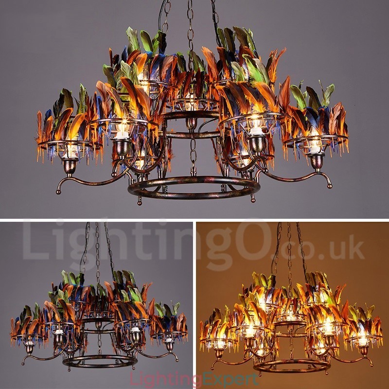 Retro Steel Lighting Store Pendant Chandelier Light