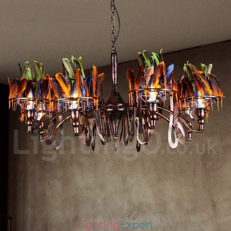 Retro Steel Lighting Store Pendant Chandelier Light